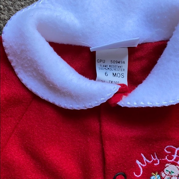 Baby my first Christmas fleece one piece - Picture 3 of 3